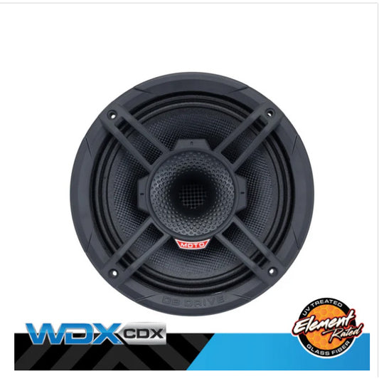 WDX8MOTO-CDX : 8 in. 2-Way Loudspeaker W/Rear Mounted Comp. Driver w/glass fiber element rated con