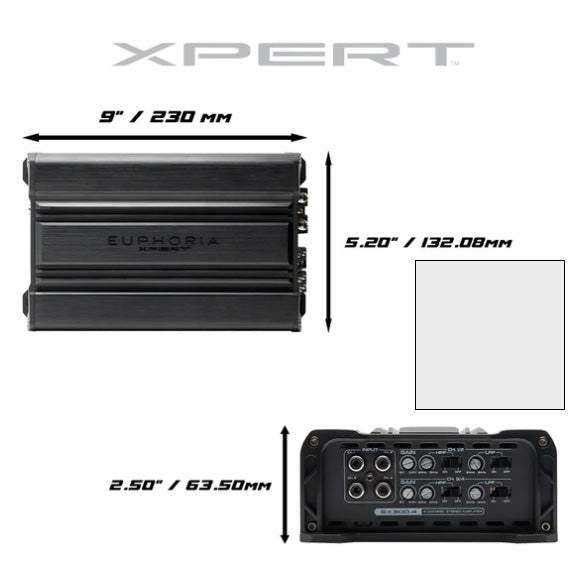 EX300.4 : 4 Channel Full Range Class D Amplifier